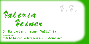 valeria heiner business card